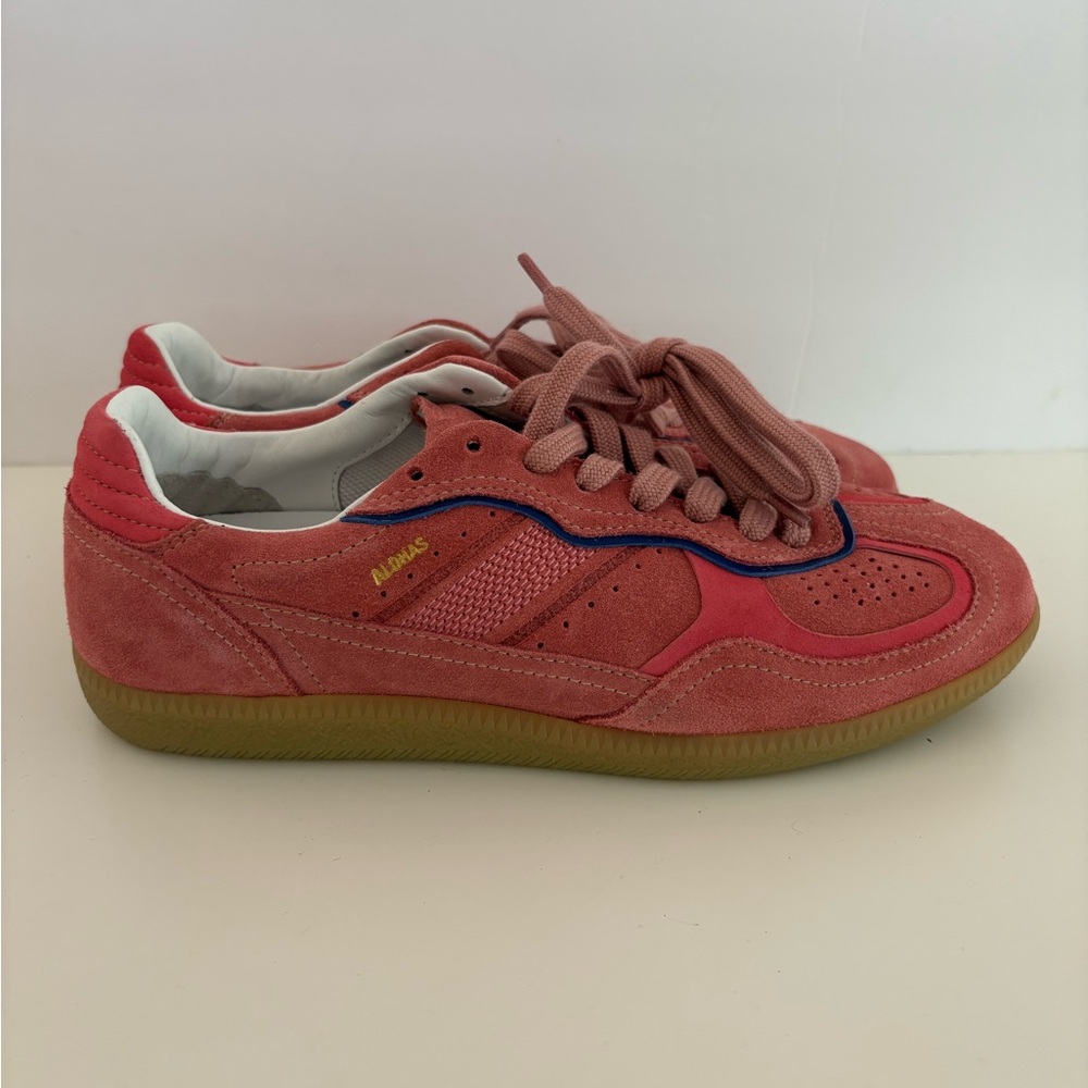 NWOT Alohas TB.490 Rife Pink Leather Sneakers Size 39/8-8.5 Women’s - Picture 8 of 15